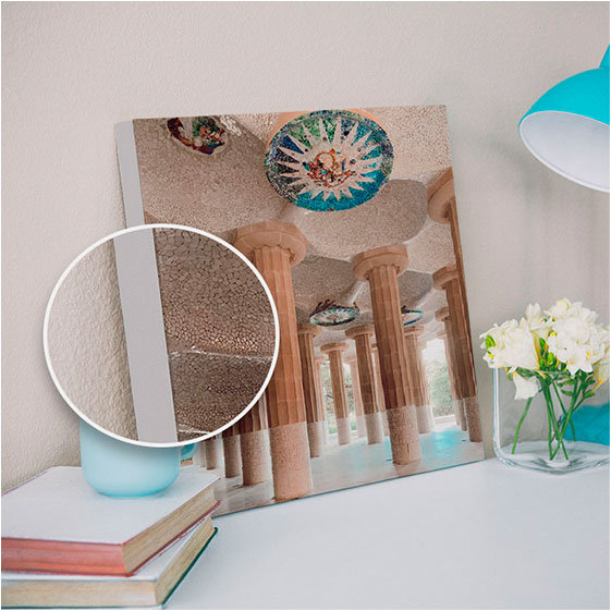 Leinwand mit weißem Rand